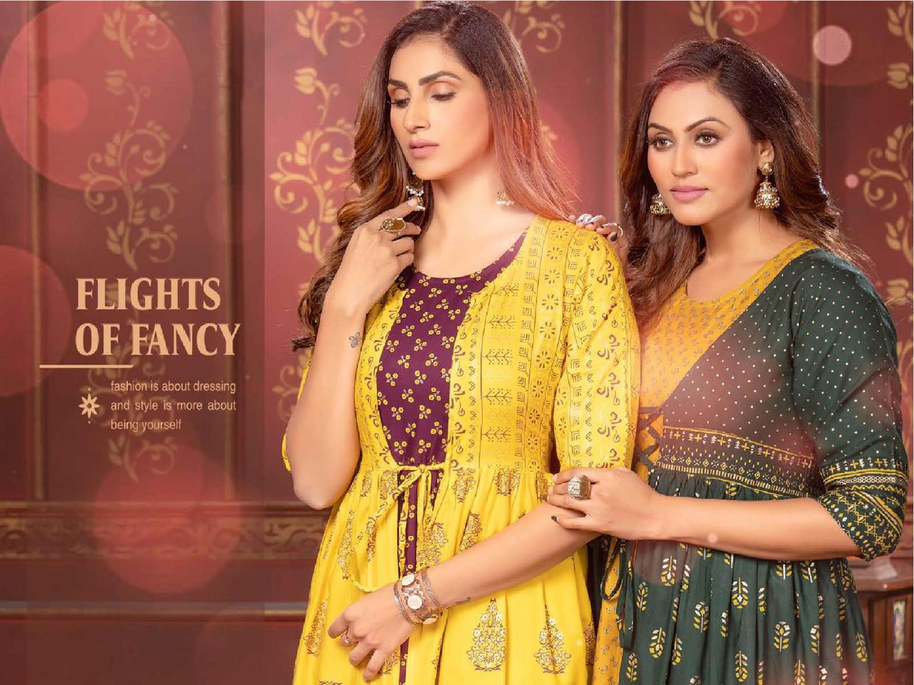 Golden Sonali 3 Ethnic Wear Wholesale Anarkali Kurti Collection 